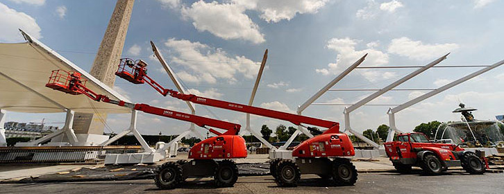 Nacelle telescopique